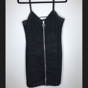 Topshop Corduroy Zip Up Dress